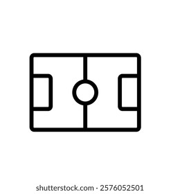 football field icon. soccer sign