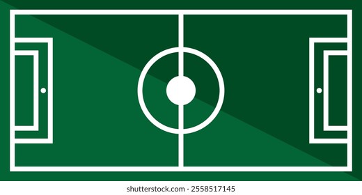 Football field icon. Trendy modern flat linear vector Football field icon on white background from thin line sport collection, editable outline stroke vector illustration . 333