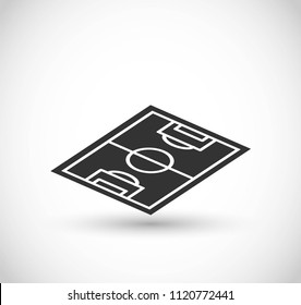 Football field icon vector