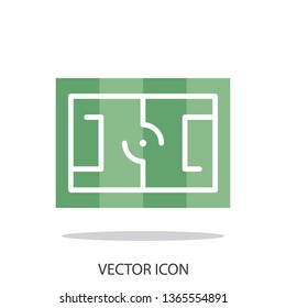 football field icon vector