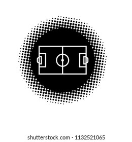 football field icon. vector illustration