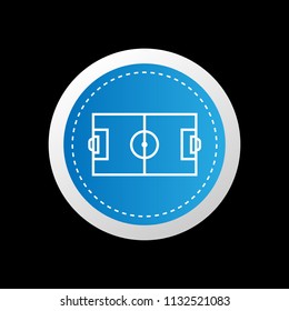 football field icon. vector illustration