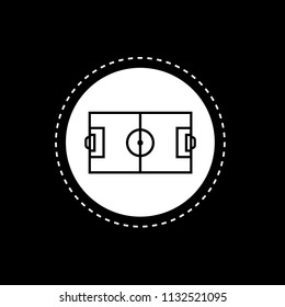 football field icon. vector illustration