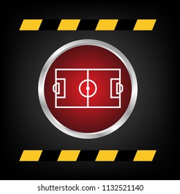 football field icon. vector illustration