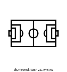 football field icon vector illustration. football field icon line style design