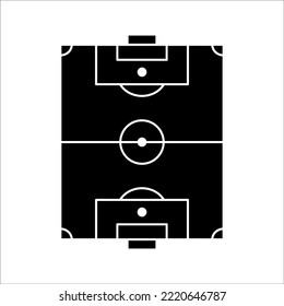 football field icon vector illustration, football field icon line style design, on white background.
