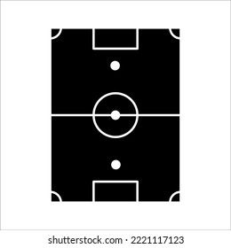 football field icon vector illustration, football field icon line style design, on white background.