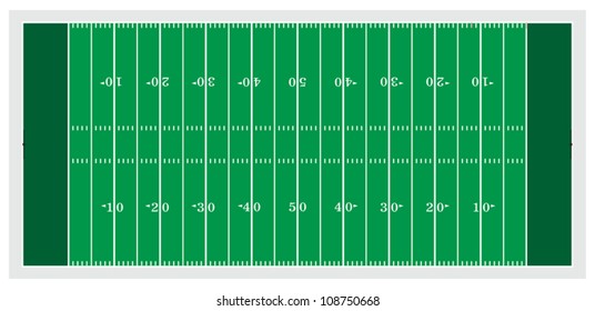 Football Field is an illustration of a football field used in American type football.