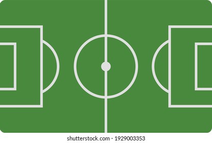 Football field, illustration, vector on white background.