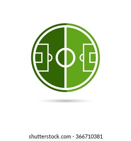 Football field interpretation icon