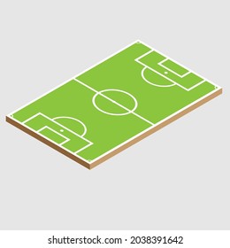 football field isometric vector design