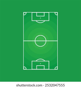 football field layout, circular grass type