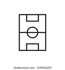 football field line icon. simple, minimalist. strategy board.