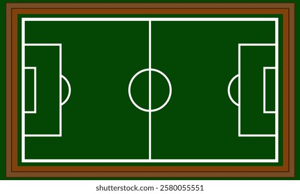 Football field liner icon, Football field  playground vector illustration, soccer design, Top view of football game field with  green background and white lines. soccer field. vector textures. eps10 