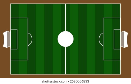 Football field liner icon, Football field  playground vector illustration, soccer design, Top view of football game field with  green background and white lines. soccer field. vector textures. eps10 