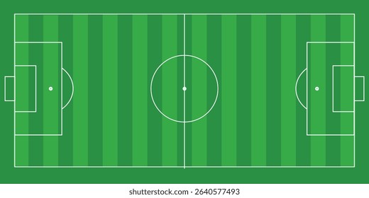 Football field. Football field lines style. Black field and stadium outline scheme on white background.