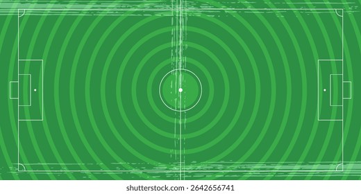 Campo de futebol. Estilo das linhas de campo de futebol. Campo preto e esquema de esboço do estádio no fundo branco eps10.