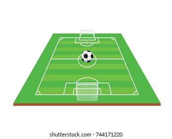 Football field on green texture