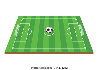 Football field on green texture