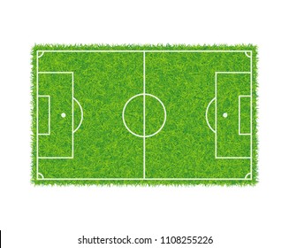 Football field on a white background.