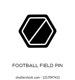 Football Field Pin icon. Football Field Pin symbol design from Maps and locations collection. Simple element vector illustration on white background.