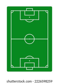 Campo de fútbol patrón plano vectorial estilo plano. Fondo de formación de fútbol.