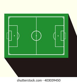 football field scheme, Soccer field, vector illustration