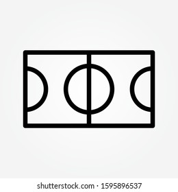 football field sign icon design vector illustration