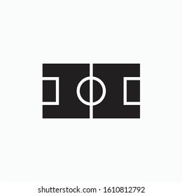 football field sign icon vector isolated