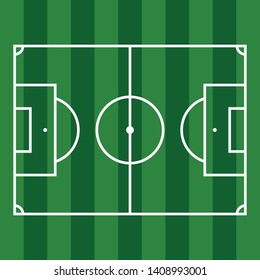 Football field. Simple flat vector illustration.