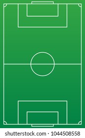Football field or soccer field background. Vector green court for create game.