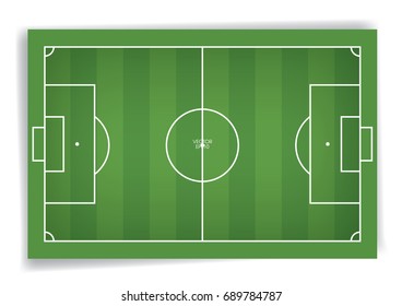 Football field or soccer field background. Vector illustration.