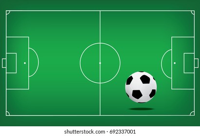 Soccer Field Drawing Question Mark Vs Stock Vector (Royalty Free) 447544198