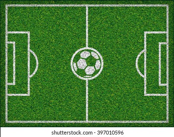 Football field Soccer concept Vector illustration,