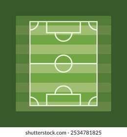 Football field. Soccer ground with green grass