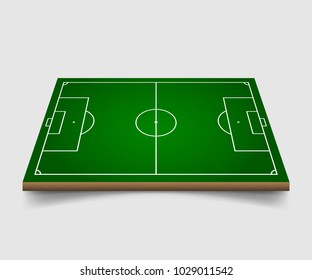 Football Field. Soccer Field Isolated On White Background. Vector Illustration. Eps 10.