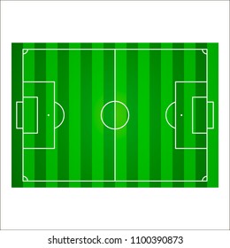 Football field or soccer pitch background. Vector illustration