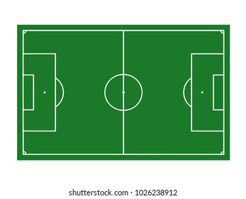 football field, soccer field. vector illustration