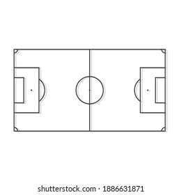 Football field. Soccer field .Vector Illustration