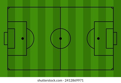 Football field sport icon, soccer game area sign, web template vector illustration .