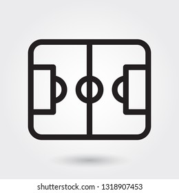 Football Field sports vector icon, Sports field icon, football field symbol. Modern, simple outline, outline vector illustration for web site or mobile app