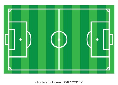 Football field stuff vector, illustration