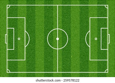 Football field. Top view. Vector image.