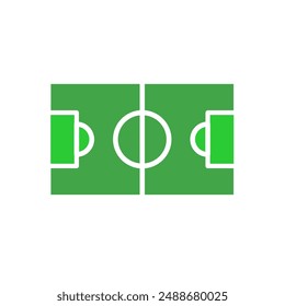 Football field - vector icon