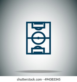 Football field vector icon