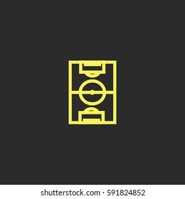 Football field vector  icon.