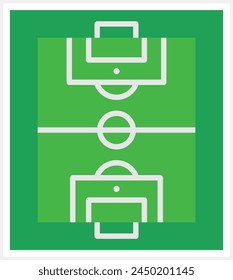 Football Field vector icon. Can be used for printing, mobile and web applications.