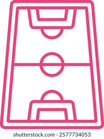 Football Field vector icon. Can be used for printing, mobile and web applications.