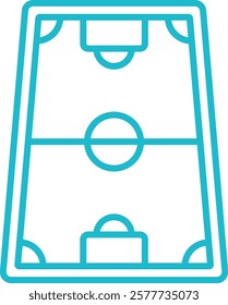 Football Field vector icon. Can be used for printing, mobile and web applications.