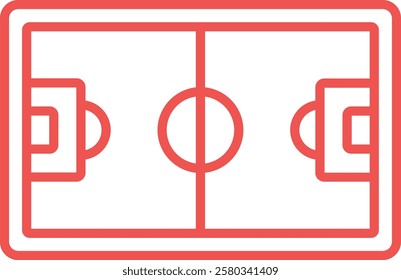 Football Field vector icon. Can be used for printing, mobile and web applications.